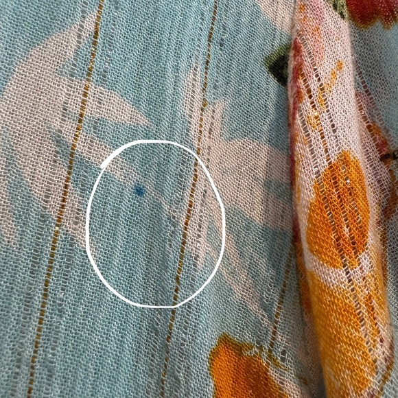 Me 2 Magic Floral Maxi Tiered Sundress V Neck Smocked Boho L - Picture 3 of 10